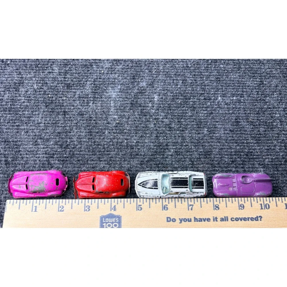Vintage Diecast Metal Toy Car Lot Yatming Jaguar XJS Tootsietoy USA Japan 4pc